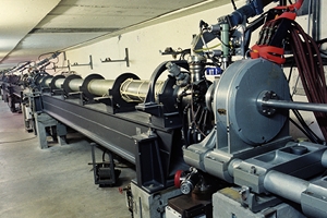 View of the LAL electron linac, the heart of the LAL-LURE accelerator complex