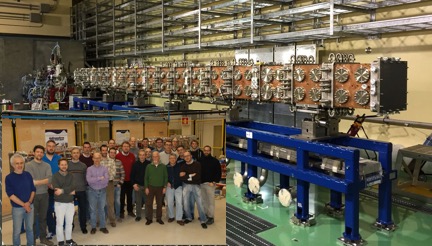 The Radio Frequency Quadrupole in the Lipac accelerator hall at the International Fusion Energy Research Center in Rokkasho, Japan