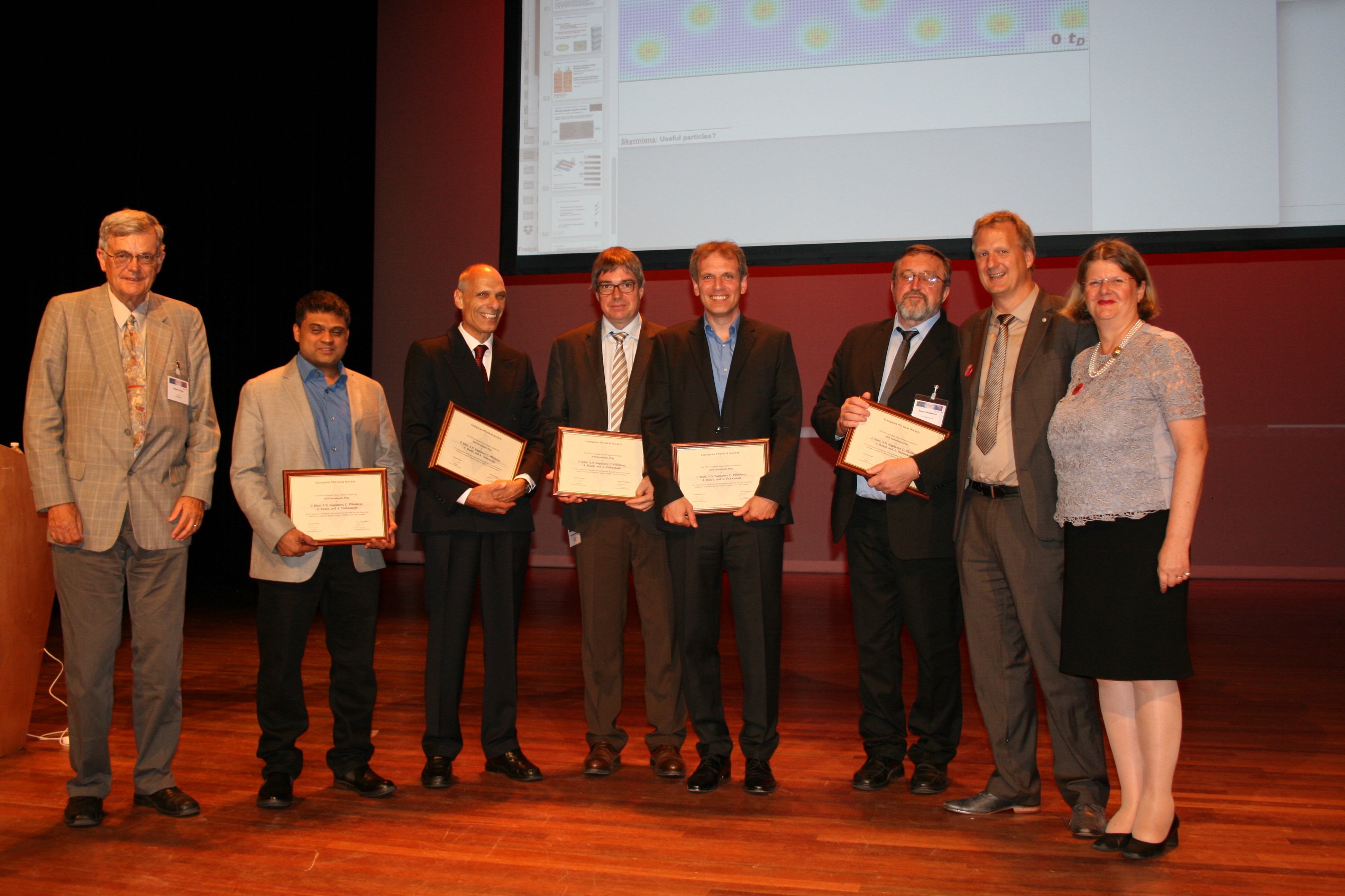 The 2016 Europhysics prize laureates