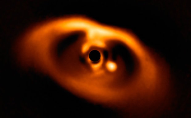 SPHERE image of the newborn planet PDS 70b