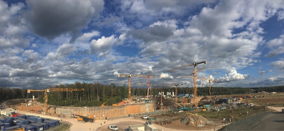 Fig. 2 - Panoramic view of the FAIR construction site